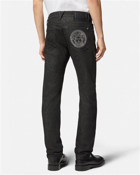 versace biker jeans|Versace men jeans collection.